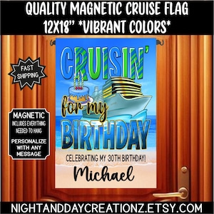 Birthday Cruise, Cruise Door Flag, Birthday Cruise, Birthday Cruise Door Sign, Cruising Decoration, Cruise Door