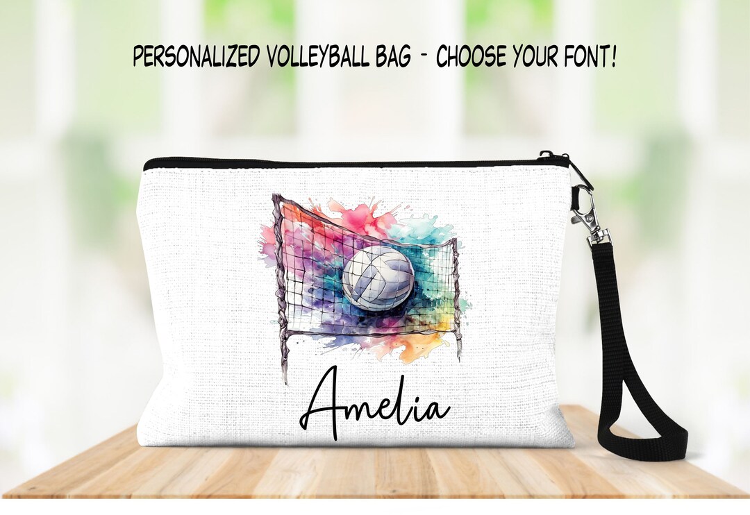 Volleyball Bag, Personalized Volleyball Bag, Personalized Wristlet