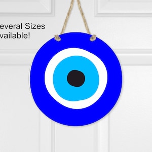 Evil Eye Door Hanger: Protection Welcome Sign