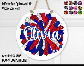 Personalized Cheer Sign: Cheerleader Locker Room Decor