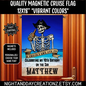 Birthday Cruise Door Magnet, Birthday Cruise, Cruise, Oh Ship Birthday Cruise, Cruise Door Magnet, Cruising Decoration, Cruise Flag, Cruise