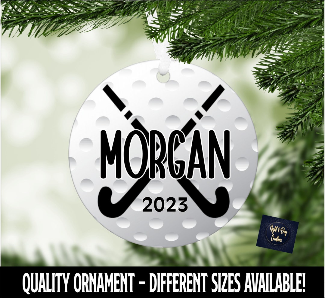 Field Hockey Ornament Personalized Field Hockey Christmas Etsy