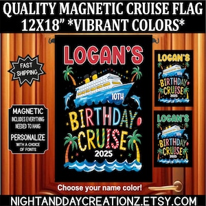 Birthday Cruise Door Magnet, Birthday Cruise, Cruise, Oh Ship Birthday Cruise, Cruise Door Magnet, Cruising Decoration, Cruise Flag, Cruise