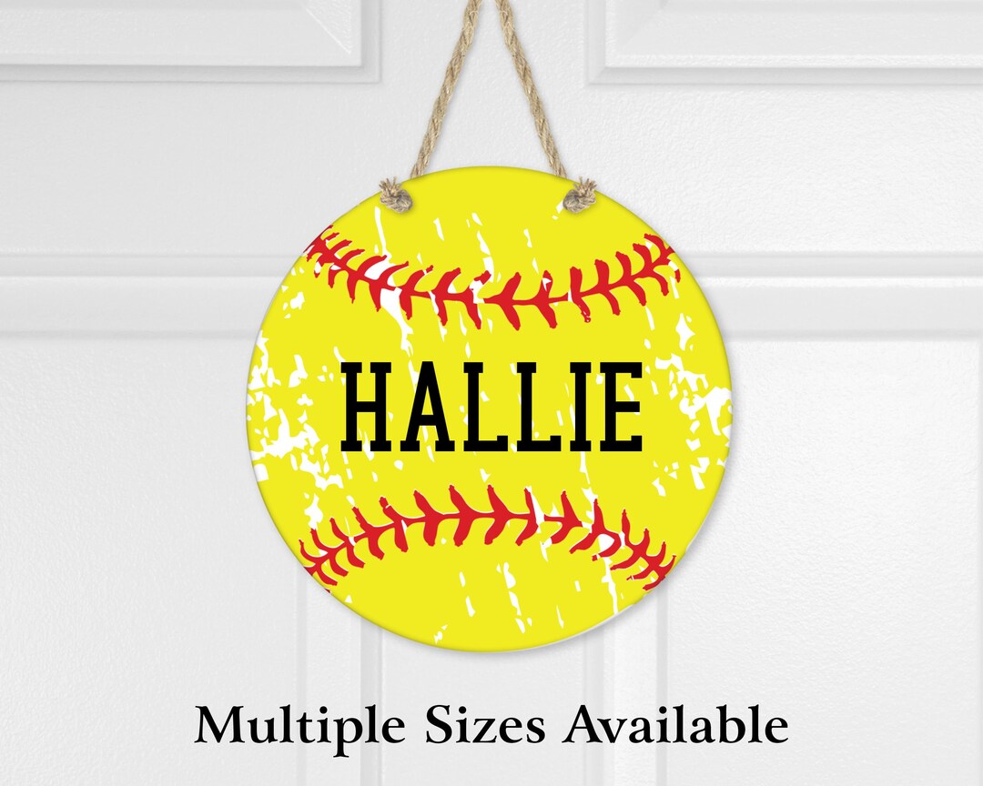 Softball Sign, Personalized Softball Sign, Sports Decoration, Kids Room