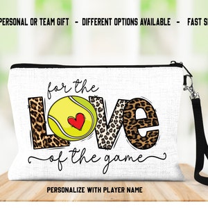Tennis Bag, Personalized Tennis Bag, Tennis Team Gifts,  Senior Tennis Gifts, Tennis Watercolor, Sports Bag, Sports Wristlet, Tennis