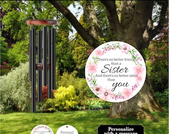 Sister Wind Chime, Personalized Wind Chime, Sister Gifts, Custom Wind Chimes, Sister