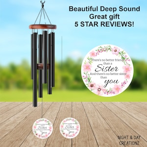 Sister Wind Chime, Personalized Wind Chime, Sister Gifts, Custom Wind Chimes, Sister image 2