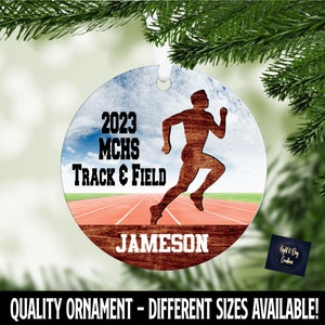 Track Ornament, Sports Ornament, Holiday Ornament, Kids Sports Ornament, Teen Sports Ornament, Christmas, Team Gifts, Cross Country