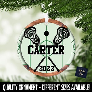 Ozdoba lacrosse, spersonalizowana ozdoba świąteczna lacrosse, ozdoba świąteczna, ozdoba dla dzieci, ozdoba sportowa, Boże Narodzenie, prezenty lacrosse