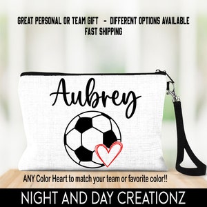 Fußball Tasche, personalisierte Fußball Tasche, Kinder Tasche, Teenager Tasche, personalisierte Armband, süße Tasche, Kosmetiktasche, Mehrzwecktasche, Mädchen Fußball