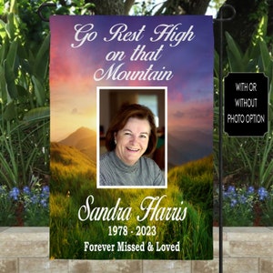 Personalized Memorial Garden Flag: Sympathy Gift, Cemetery Decoration