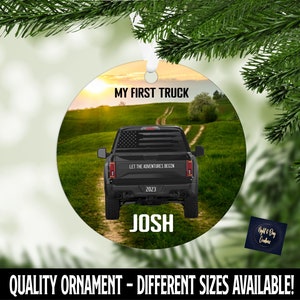 First Truck Christmas Ornament, 1st Truck, 1st Truck Ornament, Ornament, New License, 16, First Truck Ornament, First Car, New Car