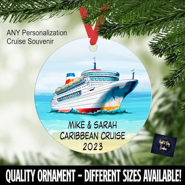 Cruise Christmas Ornament, Christmas Ornament, Personalized Ornament, Cruise Trip, Anniversary Cruise, Cruise Souvenir, Christmas Cruise