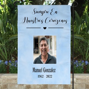 Spanish Memorial Garden Flag, Cemetery Flag, Hispanic Memorial Outdoor, Flag, 12x18, Graveside Flag, Memorial Flag, In Loving Memory, Gift