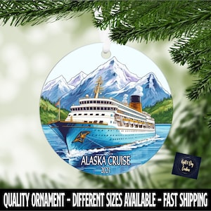 Alaska Cruise Ornament, Alaska Christmas Ornament, Alaska Ornament, Christmas, Cruise Trip, Anniversary Cruise, Cruise Souvenir, Cruise