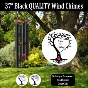 Wedding Wind Chime, Anniversary Wind Chime, Gift, Wind Chimes, Wedding Gift, Husband and Wife, Anniversary Gift, Custom Gifts, Wind Chimes