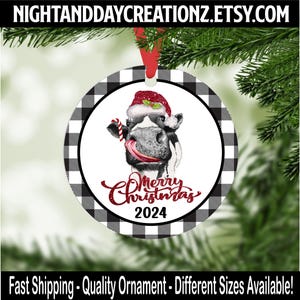Cow Christmas Ornament, Christmas Ornaments, Family Ornament, Christmas Tree Decoration, Christmas, Personalization, Cow Ornament
