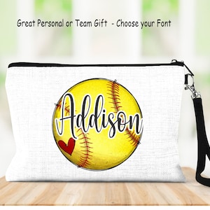Gepersonaliseerde make-uptas softbal: cadeau teamtoernooi