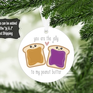Friend Ornament, Peanut Butter Jelly, Christmas Ornaments, Friends, Peanut Butter Jelly, Friend Ornament, Friendship