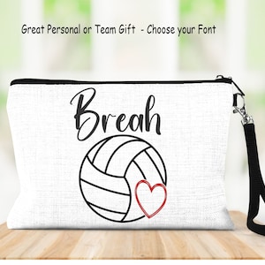 Volleyball Bag, Personalized Volleyball Bag, Personalized Wristlet, Volleyball Wristlet, Volleyball Team Bag, Volleyball Gifts, Team Bag