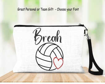 Volleyball Bag, Personalized Volleyball Bag, Personalized Wristlet, Volleyball Wristlet, Volleyball Team Bag, Volleyball Gifts, Team Bag