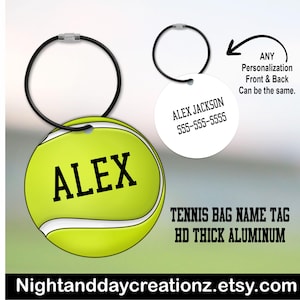 Tennis Bag Tag, Tennis Bag Name Tag, Tennis Gifts, Tennis Gear, Tennis Accessories, Tennis Team, Senior Team, Gift