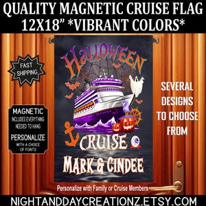 Halloween Cruise, Cruise Magnet, Cruise Flag, Disney Cruise, Halloween Cruise Flag, Cruise Door, Cruise, Decorate Cabin Door, Cruise Sign