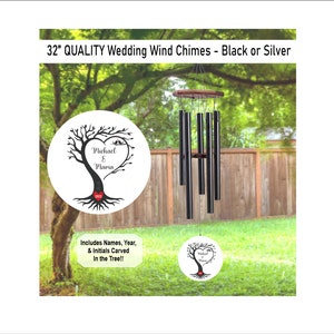 Wedding Wind Chime, Anniversary Wind Chime, Gift, Wind Chimes, Wedding Gift, Husband and Wife, Anniversary Gift, Custom Gifts, Wind Chimes