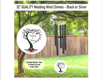 Wedding Wind Chime, Anniversary Wind Chime, Gift, Wind Chimes, Wedding Gift, Husband and Wife, Anniversary Gift, Custom Gifts, Wind Chimes