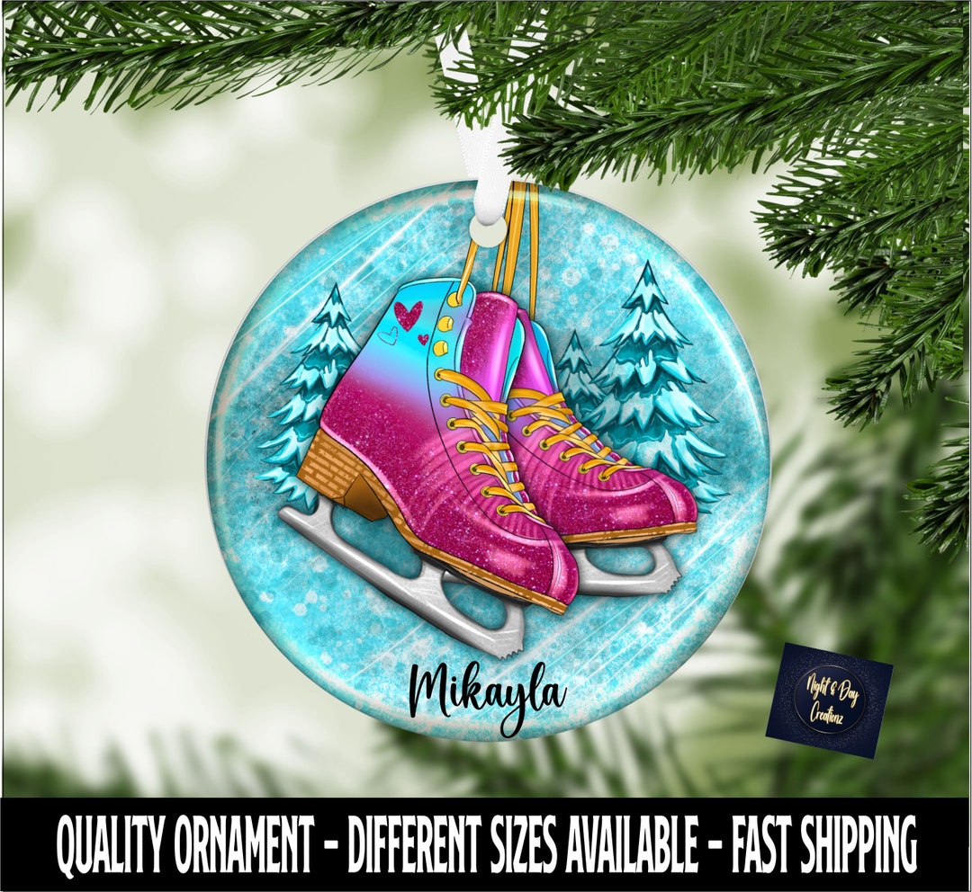 Ice Skating Ornament Figure Skating Ornament Skating Etsy