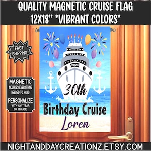 Birthday Cruise, Birthday Door Flag, Birthday Cruise, Birthday Cruise Door Sign, Cruising Decoration, Cruise Door
