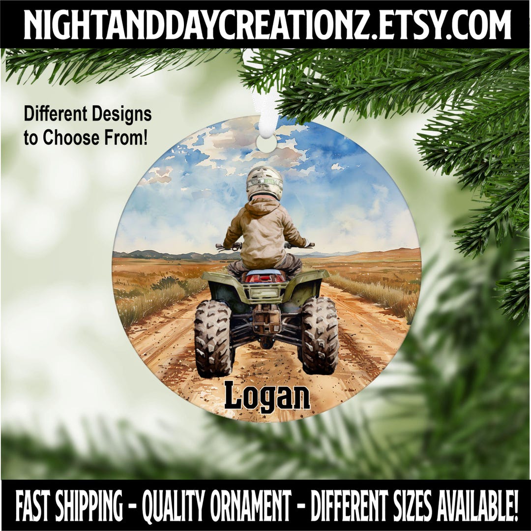 Quading Gift ATV Ornament: Personalized Quad Gift for Boys - Etsy