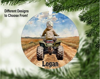 ATV Ornament: Personalized Quad Gift for Boys