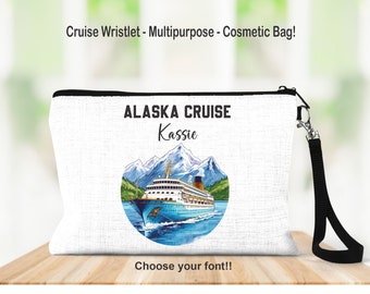 Alaska Cruise, Alaska Cruise Bag, Cruise, Cruise Wristlet, Cruise Bag, Cruising Accessory