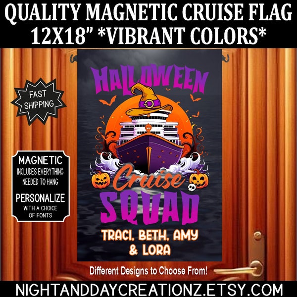 Halloween Cruise, Cruise Magnet, Cruise Flag, Disney Cruise, Halloween Cruise Flag, Cruise Door, Cruise, Decorate Cabin Door, Cruise Sign