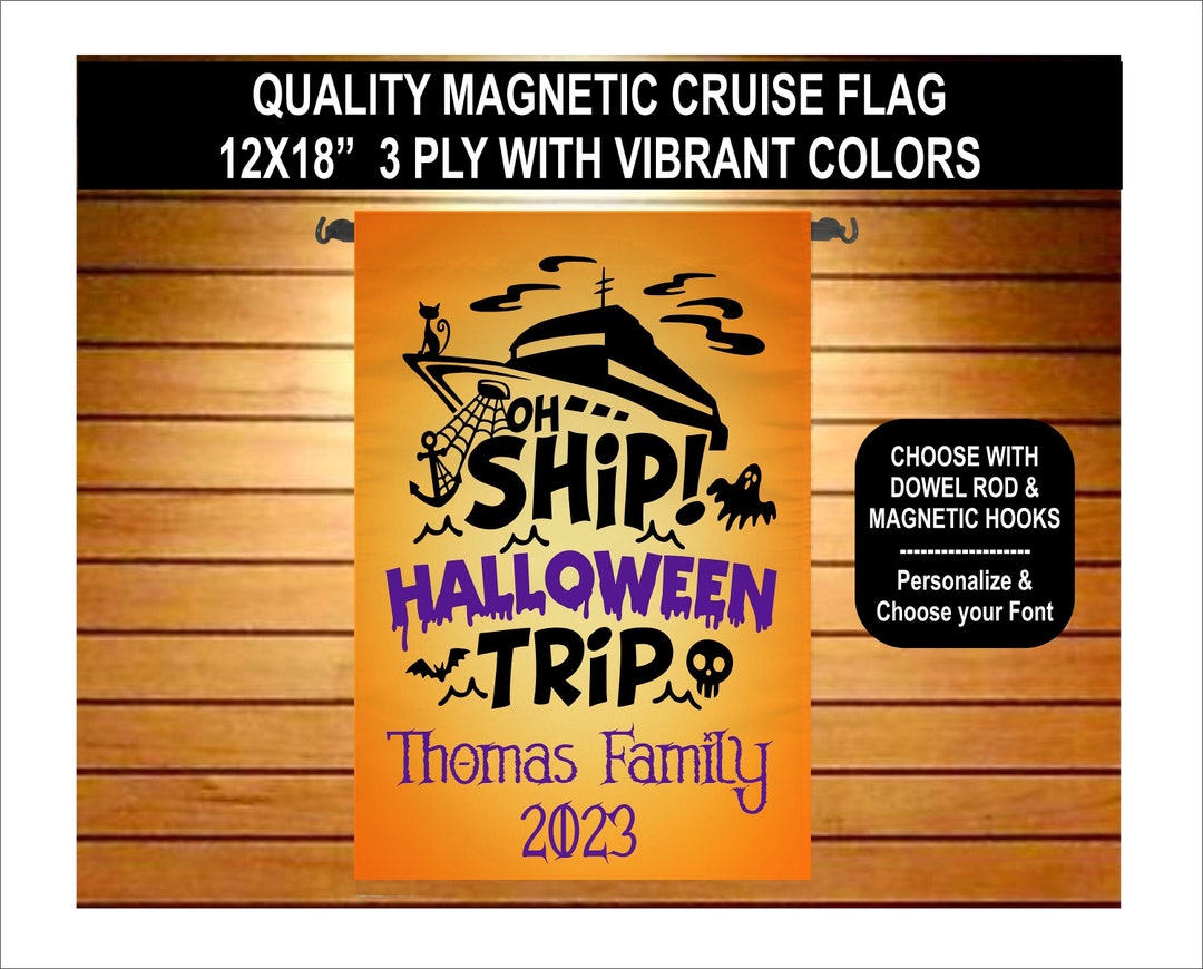 Halloween Cruise, Door Cruise Flag, Disney Cruise, Halloween