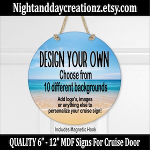 Cruise Ship Sign, Cruise, Birthday Cruise, Anniversary Cruise, Personalized Cruise, Design Cruise, Cruise Door Sign, Cruise Logo, Carnival