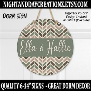 Personalized Dorm Room Sign: Custom College Decor