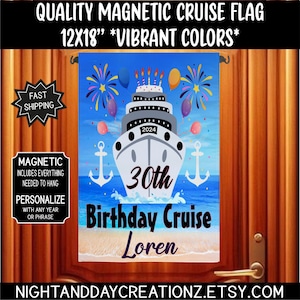 Birthday Cruise, Birthday Door Flag, Birthday Cruise, Birthday Cruise Door Sign, Cruising Decoration, Cruise Door