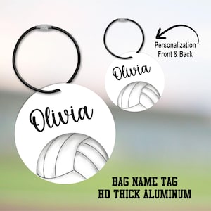 Volleyball Bag Tag, Volleyball Name Tag, Volleyball Team Gift, Volleyball Tournaments, Volleyball Accessories, Volleyball