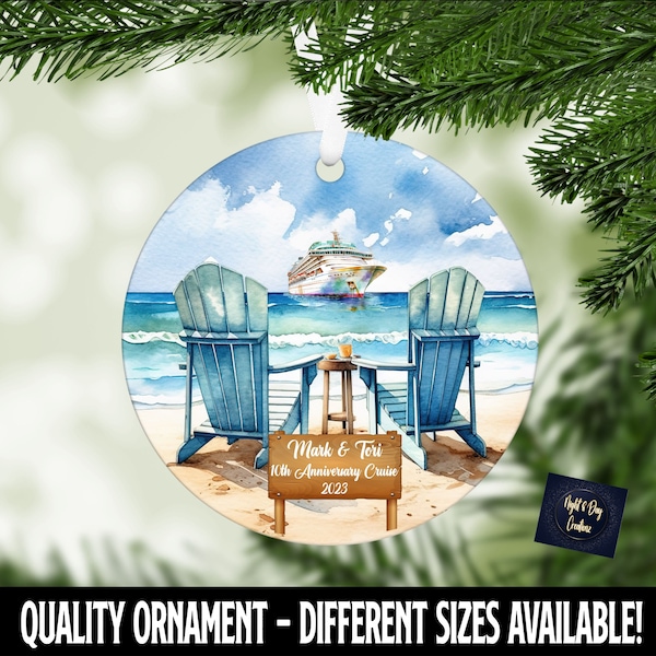 Cruise Christmas Ornament, Christmas Ornament, Personalized Ornament, Christmas, Cruise Trip, Anniversary Cruise, Cruise Souvenir, Cruise