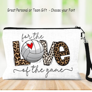 Volleyball Bag, Personalized Volleyball Bag, Volleyball Team Gift, Personalized Wristlet, Sports Gift, Sports Accessories, Volleyball Sport