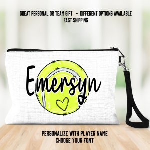 Tennis Bag, Personalized Tennis Bag, Tennis Team Gifts,  Senior Tennis Gifts, Tennis Watercolor, Sports Bag, Sports Wristlet, Tennis