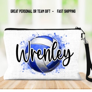 Personalized Volleyball Bag: Sublimated Zippered Wristlet