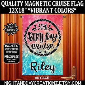 Birthday Cruise, Cruise Door Flag, Birthday Cruise, Birthday Cruise Door Sign, Cruising Decoration, Cruise Door