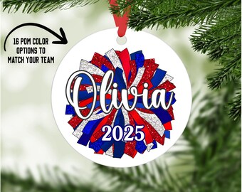Personalized Cheerleading Ornament: Cheer, Cheerleader, Ornament, Cheer Gift