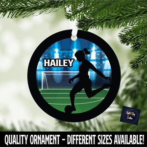 Girls Soccer Ornament, Soccer Team Ornament, Girls Soccer, Sports Ornament, Soccer Gift
