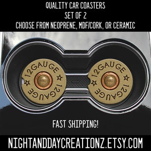 Car Coaster, Truck Coaster, Cup Holder Coaster, Car Accessories, Drink Holder, Bullet Car Coaster, Mens Car Coaster