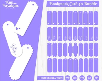 Bookmark svg, Bookmark template bundle svg, Bookmark label tags, Bookmark printable, bookmark clipart, Bookmark templates for Cricut