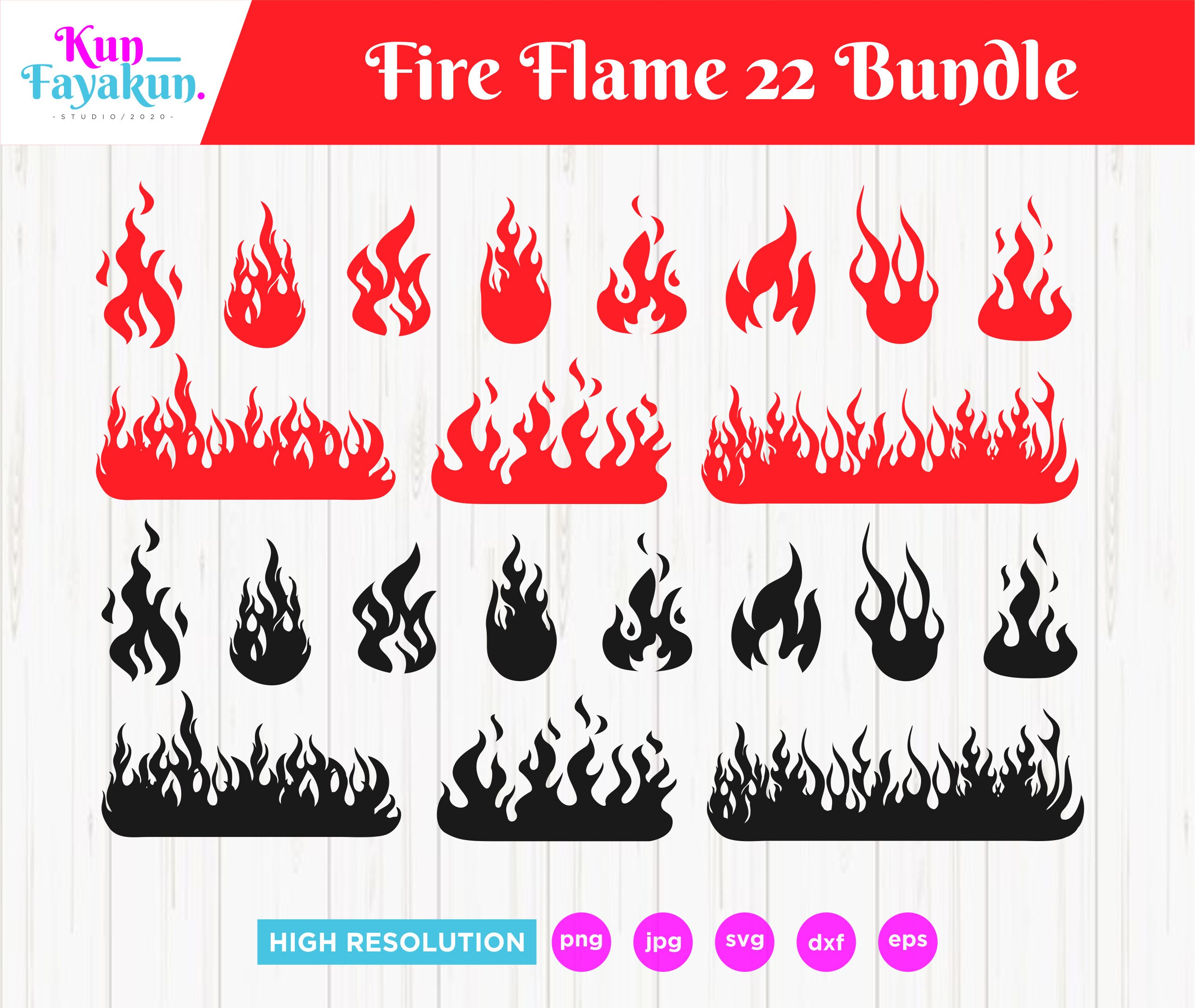 Fire Flames Svg, Fire Flames Bundle Svg, Flames Svg, Instant, Instant